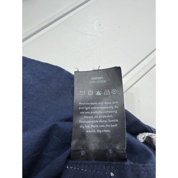 7 Diamonds Shirt Mens Blue Geometric Red Floral Button Up Size Large L - Picture 4 of 5